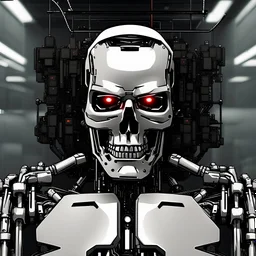 create a terminator logo of ai inside terminal