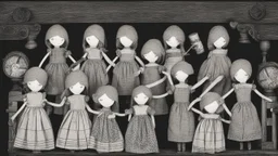 مظلم يد تمسك بخيوط الدمى