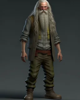 full body picture of a old long haired and long bearded hill billy zombie farmer , award winning hyperrealistic, , 3d statue!!!, , 3 d artist, hill billy!! trailer trash !!, award winning 3d render, digital artist, award winning digital art, profile picture 2048px, hyperrealistic picture