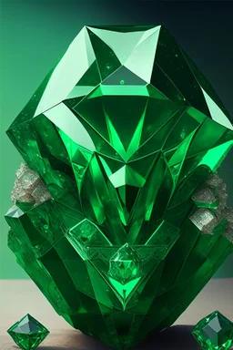 non-euclidian geometry giant emerald jewels house