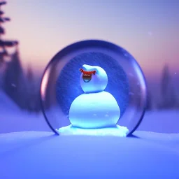 Kar küresi,iki aşık unreal engine 5, 8k