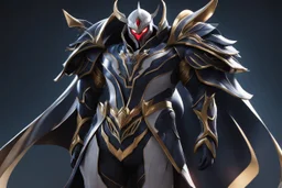 Jhin in 8k live action anime artstyle, mask, wapen, full body, intricate details, highly detailed, high details, detailed portrait, masterpiece,ultra detailed, ultra quality