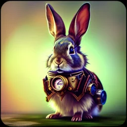 Most beautiful steampunk rabbit,steampunk style, polaroid,outdoors,shallow dept of field, close up, macro lens, cinematic, unreal engine 5, 8k, hyper realistic. ambient lighting, elegant,hyperphotorealistic, cinematic lighting, hyperphotomaximalist, masterpiece,epic composition, tilt shift blur, by japbun2-40