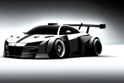 Car Supercar Vector 3d rendering Vector collage