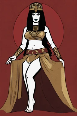 The super-heroine Cleopatra Rambo wearing crushed velvet,by artist "Ingrid Umber",by artist "Sienna Lamberts"