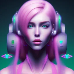 Vaporwave adult female