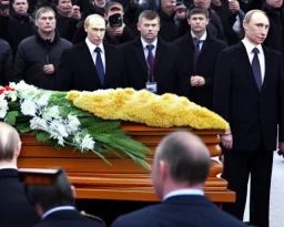 president Putin in coffin