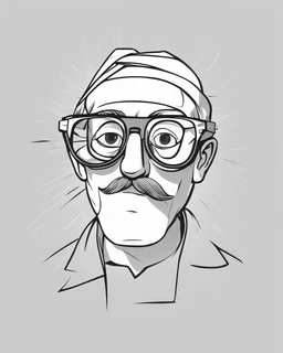cartoon - vector - glasses -Arduino - white backgruend