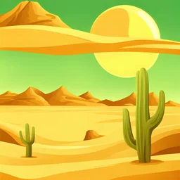 desert background cartoon style