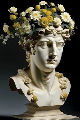 Greek sculptur of ad flower prinsces