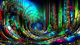 Fractal art. Spiral. Beauty. Magic. Graffiti.