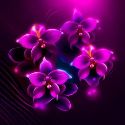 Create neon orchid and purple background