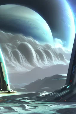 futuristic Civilization on Neptune