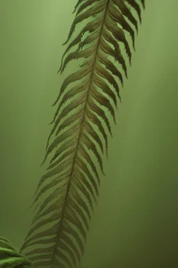 Fern creature, hyperrealistic cinematic, extreme closeup, sharp focus, detailed and intricate, cinematic composition