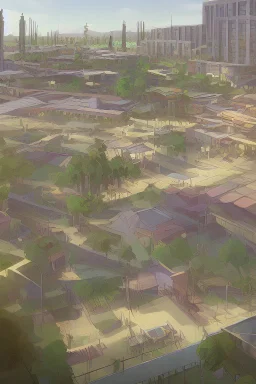 could you please create a visual image for an interior design project of different areas in a Holistic and Sustainable Refugee Resettlement Centre that applies the following 'Self-Sustainability, Enhanced Living Conditions, Multi-functional Communal Spaces, Education and Job Training Centers, Integration of Mental Health Support'