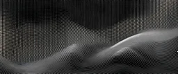 Halftone wave lines background. Abstract dotted stripes texture. Warped and curved lines wallpaper. Vector minimalistic design template