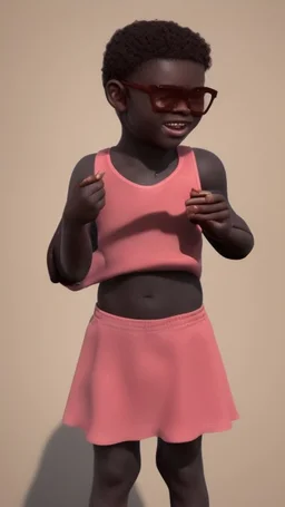 Black child enjoying popsicle