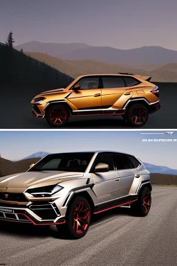 lamborghini Urus G-Class Fusion, Photorealistic, 4K