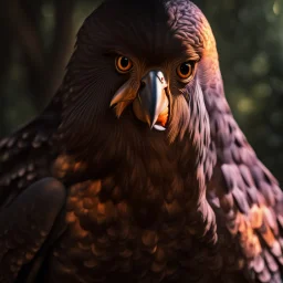 Hyper Realistic photographic-view of Koel Bird Flying outside a thick old tree inside a jungle with sunlight-rays showing dramatic & cinematic ambiance