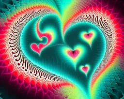 fractal heart soulmate lovers