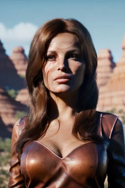 Portrait, young Raquel Welch, clean face, natural busty, prehistory leather cloth, desert, Ultra realistic, prehistory style, wide angle view, soft color, highly detailed, unreal engine 5, ray tracing, RTX, lumen lighting, ultra detail, volumetric lighting, 3d, finely drawn, high definition.