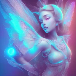 luminous pastel colors, butterfly