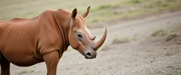 cow rhino horse
