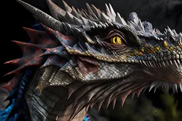 10k hyper realistic detailed dragon mixed with dinosaur