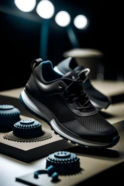 We are a leading company specializing in injection molding, with a primary focus on the production of high-quality materials for the footwear industry. As we prepare for a materials exhibition, we are looking to create a captivating backdrop that effectively communicates the core identity of our brand and the intricacies of our craftsmanship.