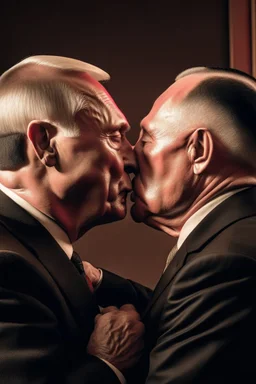 4K full details, photo, Vladimir Putin kissing Hitler, the Russian president is in the middle of a fight.