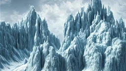 Rising before you is a six-hundred-foot-tall mountain of glacial ice, its peak carved to resemble a gigantic skull wearing a crown. Weaving up the mountain's southern slope are enormous stairs hewn from the ice. These steps, which extend from the base of the mountain to the base of the fortress, were clearly made for giants.