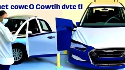 giving a car covid test