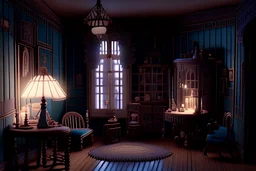 A Victorian doll's house in the play room, cinematic lighting, very detailed