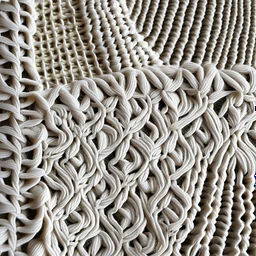 Fabrics texture macrame, plat, flat, without findings