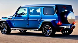 Bugatti Veyron Mixed With Mercedes G-Class, Rear View, 4K, Ultra Detailed