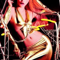 A 1990s or early 2000s magazine photoshoot. Neon, metallic, ethereal, angles. Extremely detailed, HD photography, high quality, stylized, dramatic, high contrast, high exposure grunge, film photography