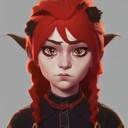 Portrait of an adorable witch kid by Nick Harris