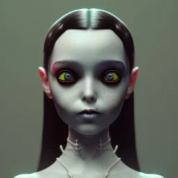 wednesday addams, hyper detail, octane render, unreal engine 5, 8k resolation