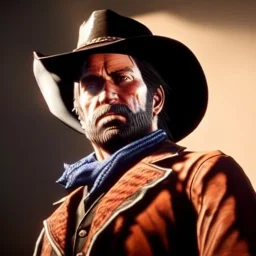 Ultra detailed fullbody Portrait in oil on canvas of Red Dead Redemption 2,extremely detailed digital painting,ultrarealistic skin,intense stare, extremely detailed face, crystal clear eyes, mystical colors ,perfectly centered image, perfect composition, rim light, beautiful lighting,masterpiece ,8k, stunning scene, raytracing, anatomically correct, in the style of Simon Bisley and Ohrai Noriyoshi and robert e howard and Steve Jung and Wizyakuza and uncannyknack.