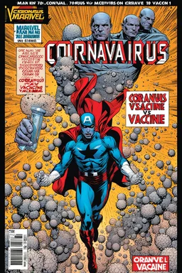 Coronavirus-man, Marvel, issue 70: Coranavirus man vs. Vaccine-man 💉