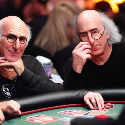 Larry David at the world series of poker