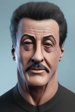 Slyvester Stallone, head and shoulders portrait, head and shoulders portrait, 8k resolution concept art portrait by Greg Rutkowski,