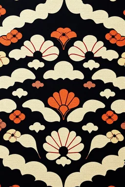 Fashion innovative Japanese pattern flatslay