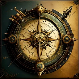 Sagittarius compass steampunk style