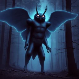 A holographic photo of the Mothman of West Virginia