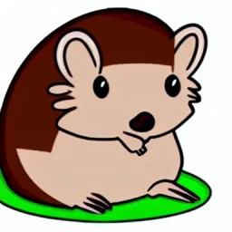 hedgehog, cute, brown body, humanoid body, arms, legs, cute face, cartoon,