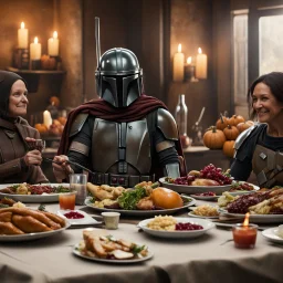 Thanksgiving dinner with the Mandalorian