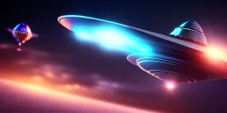 extra-terrestrial, 8K, photo realistic, highly detailed, lught ufo, light colors