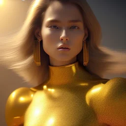 beautiful cosmic golden male, long hair, nice smiling, delicate colors, beautiful glamour galactic golden dress, ultra sharp focus, 8k, unreal engine 5, extremely sharp detail, light effect, soft light atmosphere of a spaceship, smooth, full of details, face in front, complete vision of face and body