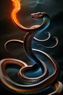 Full body photography of an ethereal Jörmungandr the world snake, Fire theme art, Dark moody night atmosphere, by Michelangelo, 8K, high body details, anatomically perfect body, oak tree roots, ignore NSFW